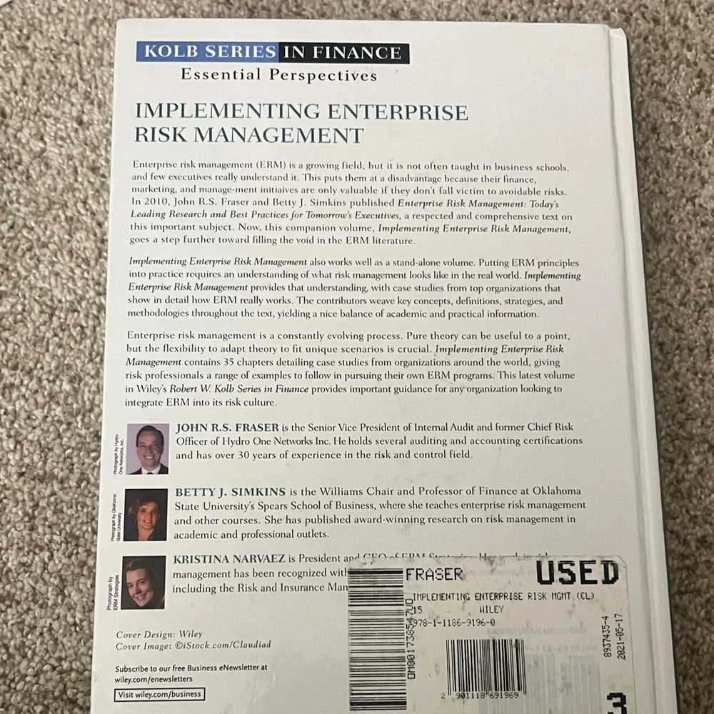 Implementing Enterprise Risk Management implementing enterprise